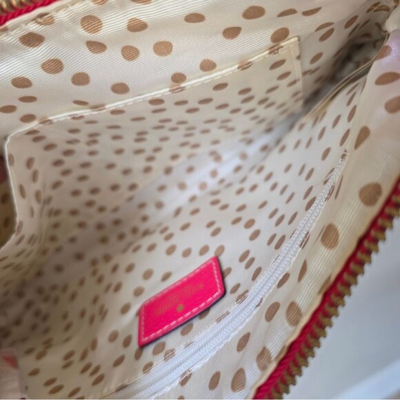 Pink Sapphire Kate Spade Wellesley Byrd Shoulder Bag 6x11 Flaw - Picture 5 of 8